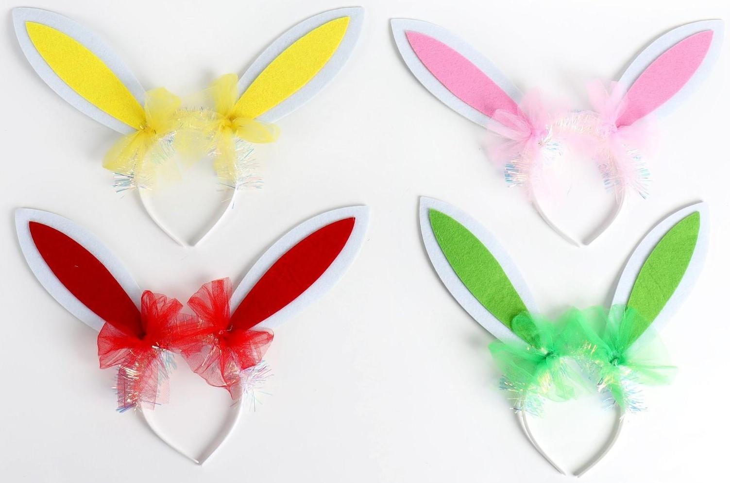 Карнавальный ободок «Зайка», цвета МИКС