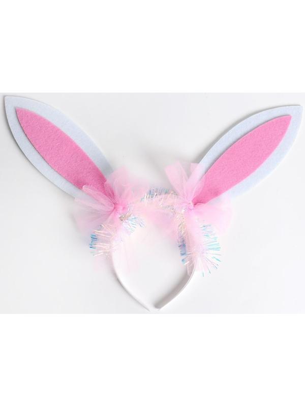 Карнавальный ободок «Зайка», цвета МИКС