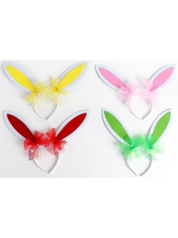 Карнавальный ободок «Зайка», цвета МИКС