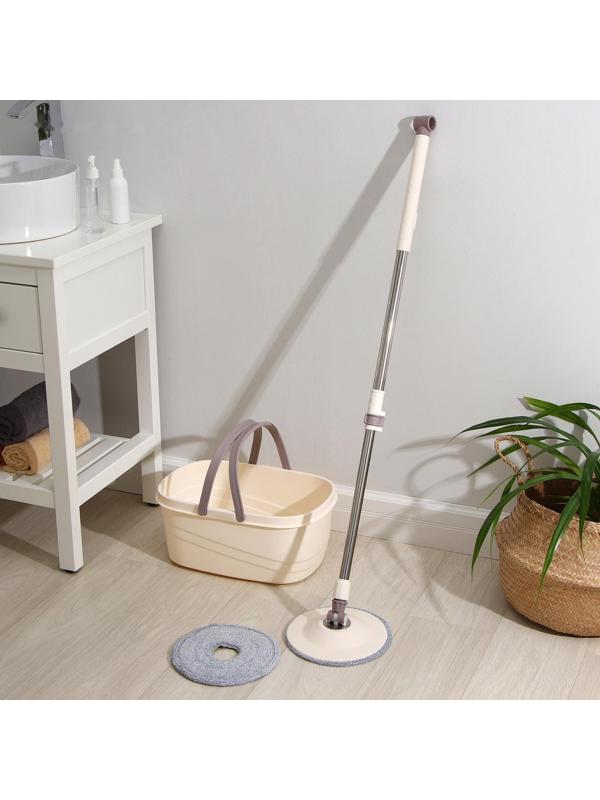 Швабра с отжимом и ведро Доляна, 42,5×29×18 см, 14 л, телескопическая ручка 80 - 110 см