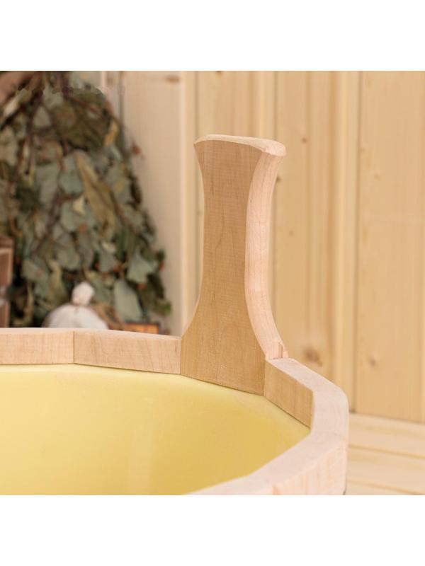 Шайка из ольхи, 12 л, двуручная, пластиковая вставка