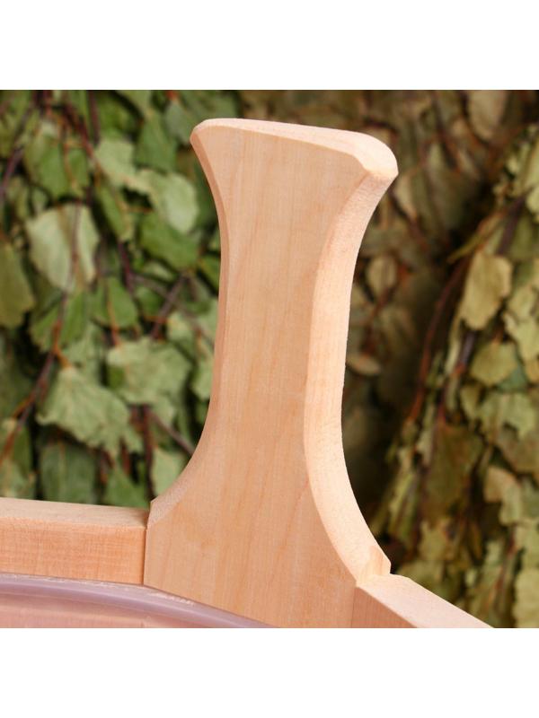 Шайка из ольхи, 12 л, двуручная, пластиковая вставка