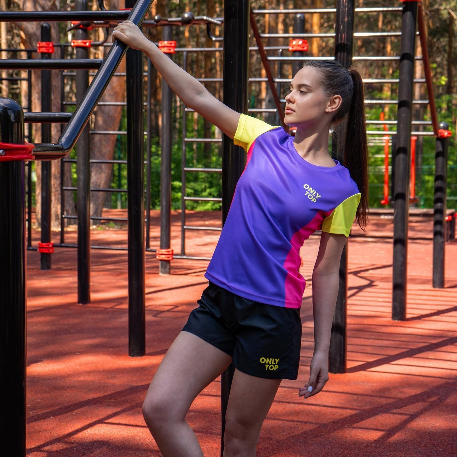 Футболка спортивная ONLYTOP woman, размер 48