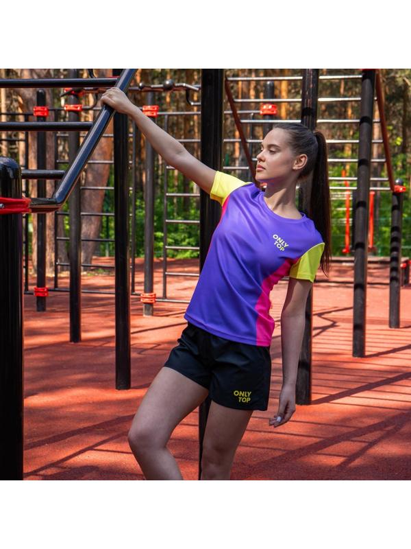Футболка спортивная ONLYTOP woman, размер 48