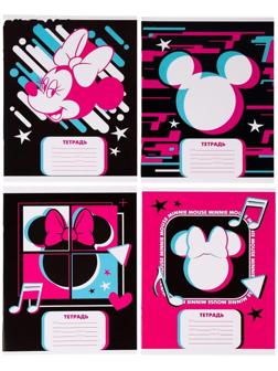 Тетради 24 листа, клетка, Минни Маус / 20 шт.