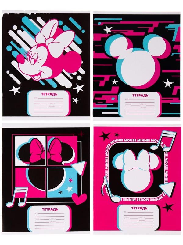 Тетради 24 листа, клетка, Минни Маус / 20 шт.