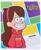 Тетрадь 24 листа, линейка,  5 видов МИКС, Гравити Фолз / Микс 10 шт.