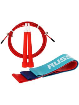 Набор для фитнеса «Россия»: 3 фитнес-резинки, скакалка