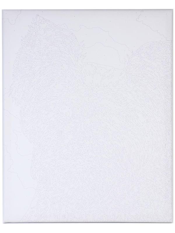 Картина по номерам на холсте с подрамником «Малыш йорк» 40х50 см