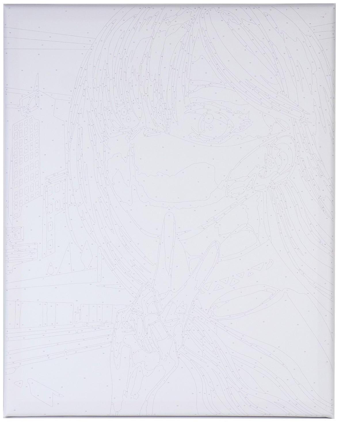 Картина по номерам на холсте с подрамником «Девушка в ночном городе» 40х50 см