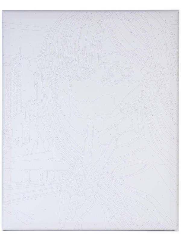 Картина по номерам на холсте с подрамником «Девушка в ночном городе» 40х50 см