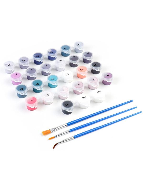 Картина по номерам на холсте с подрамником «Девушка в ночном городе» 40х50 см