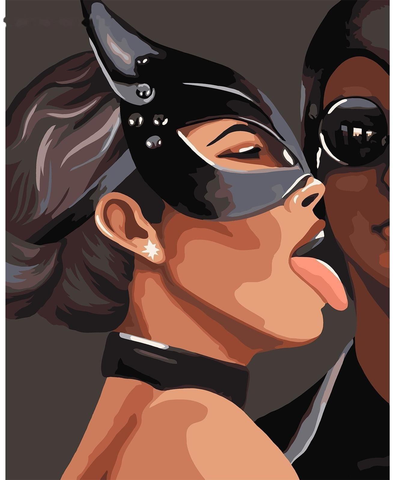 Картина по номерам на холсте с подрамником «Страстная пара» 40х50 см