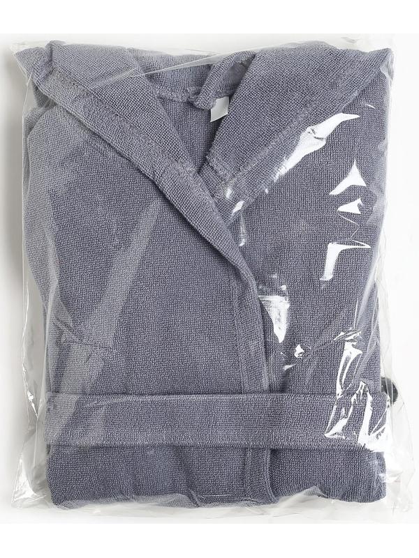 Халат махровый детский Экономь и Я, р. 30, цв.серый, 100%хл, 320 г/м2