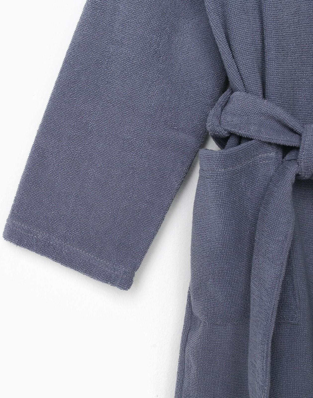 Халат махровый детский Экономь и Я, р. 36, цв.серый, 100%хл, 320 г/м2