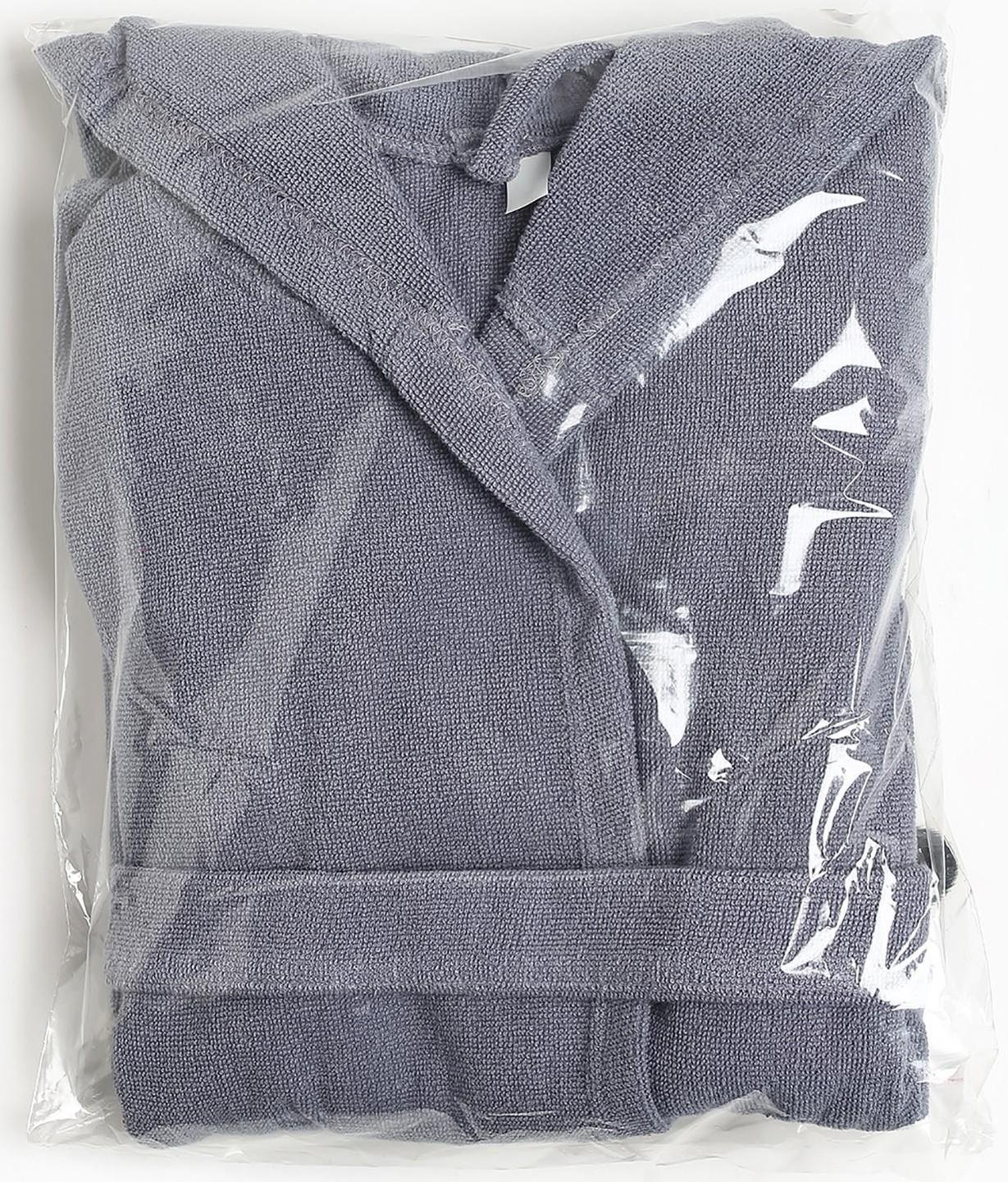 Халат махровый детский Экономь и Я, р. 36, цв.серый, 100%хл, 320 г/м2