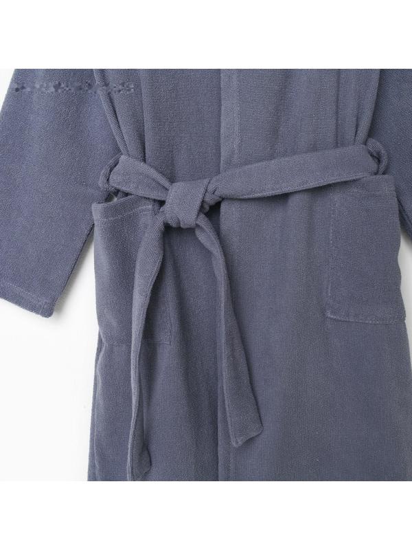 Халат махровый детский Экономь и Я, р. 36, цв.серый, 100%хл, 320 г/м2