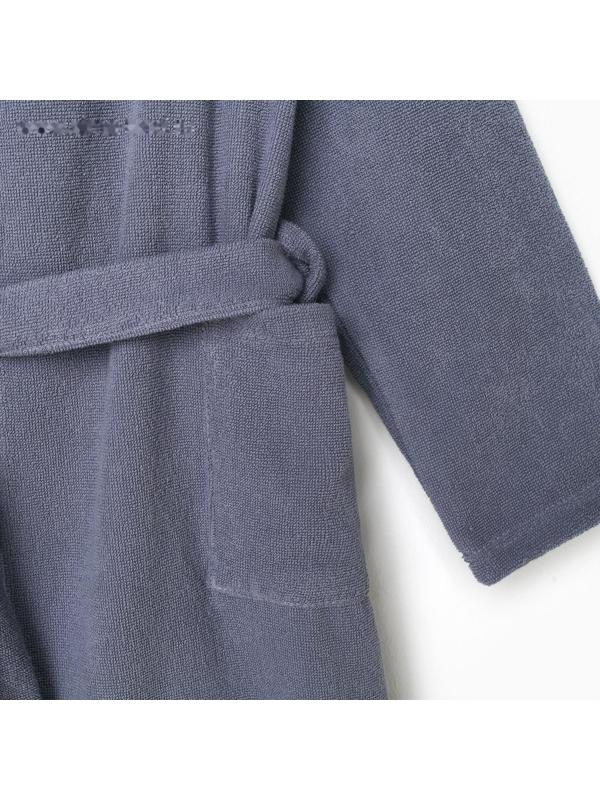 Халат махровый детский Экономь и Я, р. 36, цв.серый, 100%хл, 320 г/м2