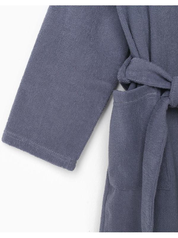 Халат махровый детский Экономь и Я, р. 36, цв.серый, 100%хл, 320 г/м2