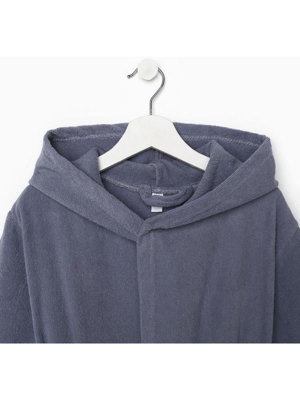 Халат махровый детский Экономь и Я, р. 36, цв.серый, 100%хл, 320 г/м2