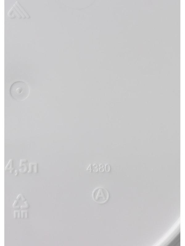 Кашпо для цветов со вставкой «Линель», 4,5 л, d=19 см, h=19 см, цвет белый