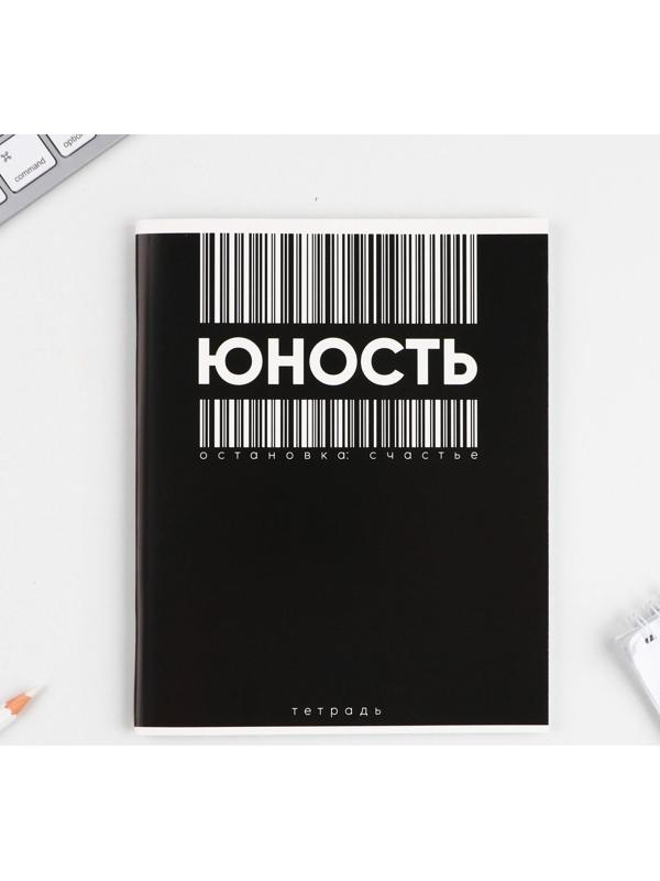 Тетрадь А5, 48 л на скрепке МИКС «Шрифтовые яркие», обложка мелованный картон 230 гр., внутренний блок в клетку 80 гр., белизна 96%