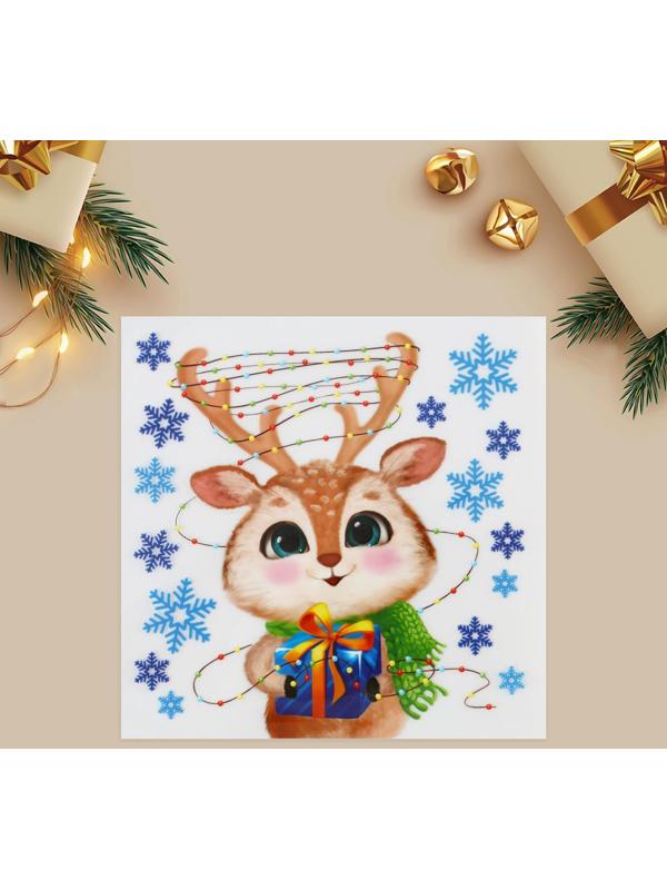 Термонаклейка «Оленёнок», 15 × 15 см