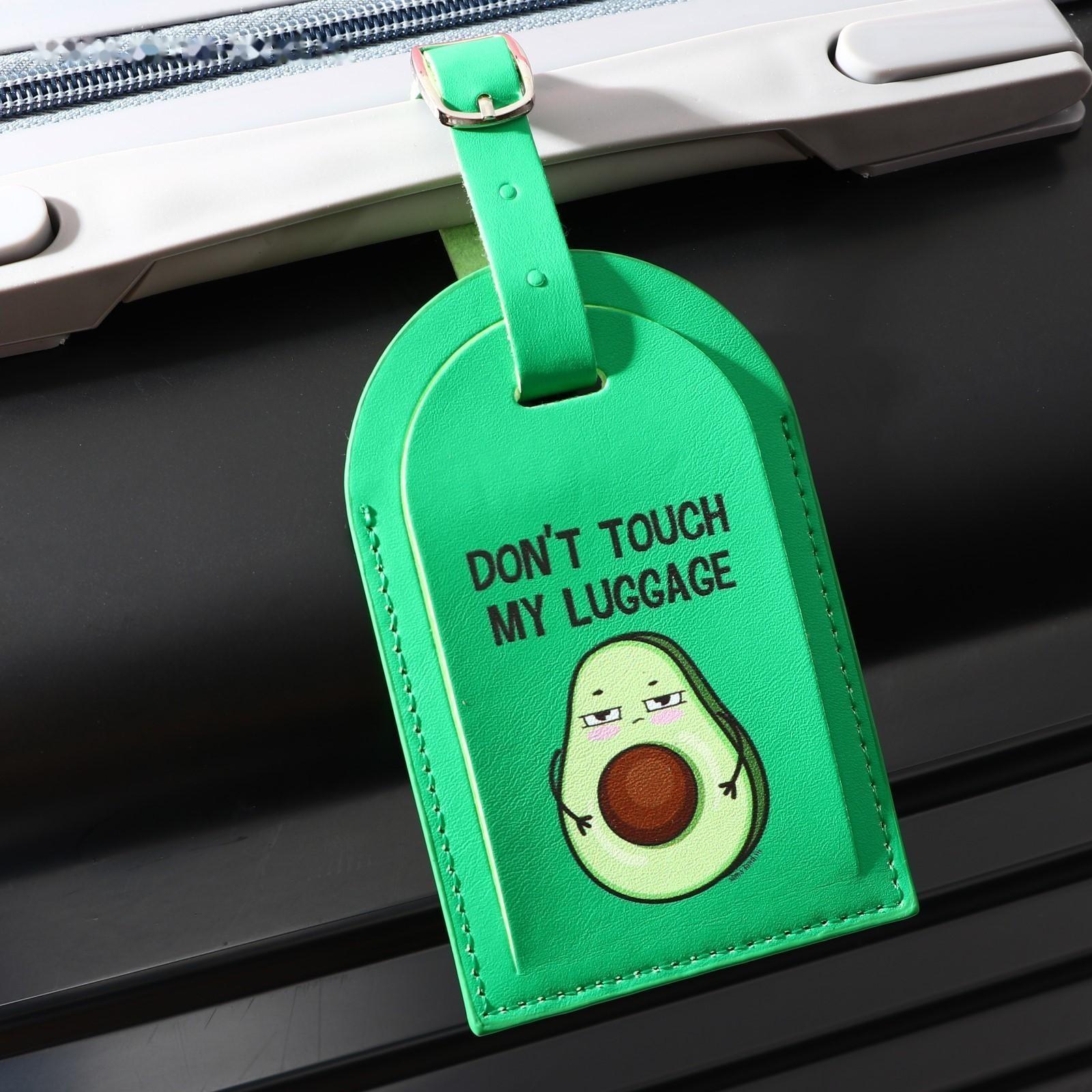 Бирка на чемодан «Авокадо», зеленая