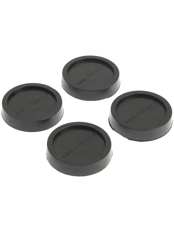 Подставки антивибрационные MasterProf, для стиральных машин и холодильников, черные, 4 шт.