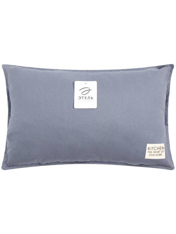 Подушка Этель, 30х50+1 см, синий, 100% хлопок