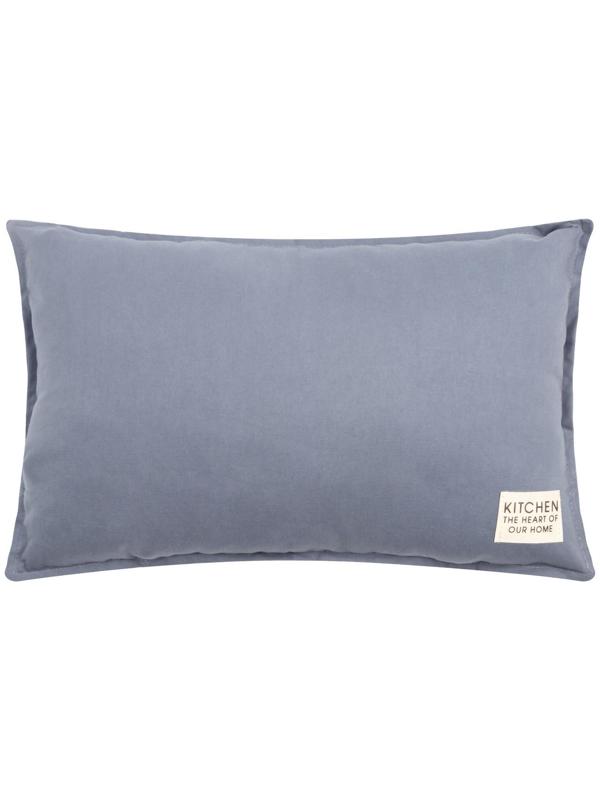 Подушка Этель, 30х50+1 см, синий, 100% хлопок