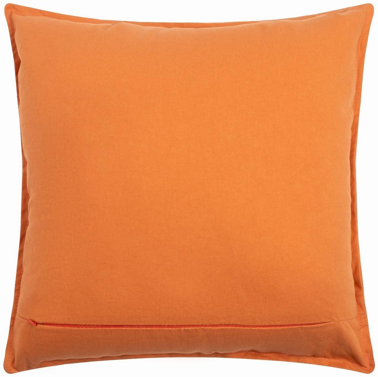 Подушка Этель, 45х45+1 см, оранжевый, 100% хлопок