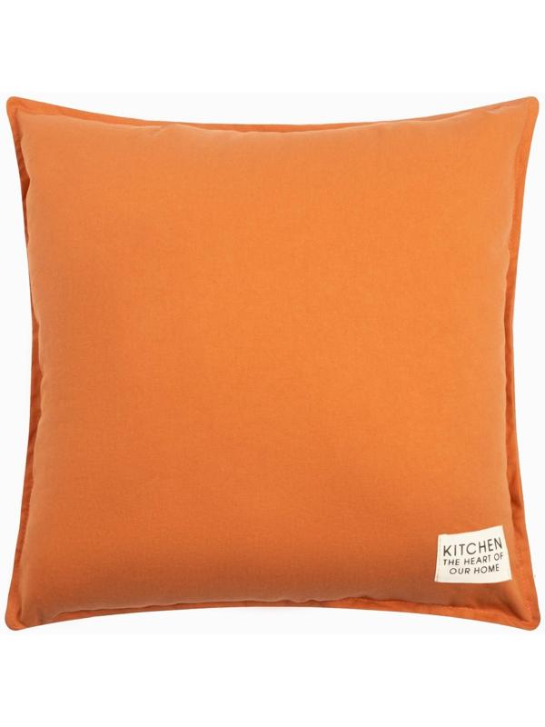 Подушка Этель, 45х45+1 см, оранжевый, 100% хлопок