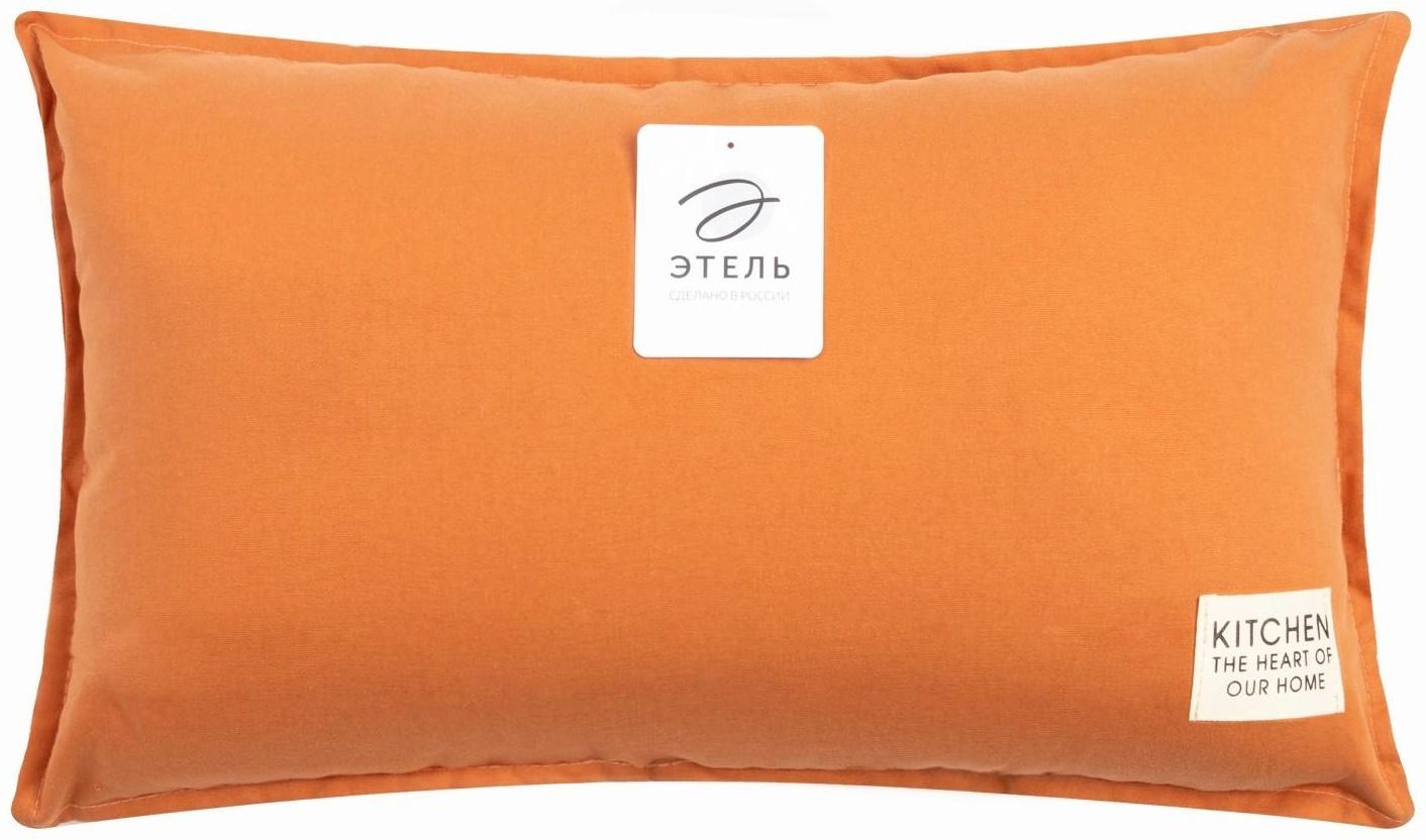 Подушка Этель, 30х50+1 см, оранжевый, 100% хлопок
