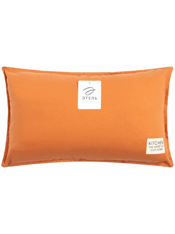 Подушка Этель, 30х50+1 см, оранжевый, 100% хлопок