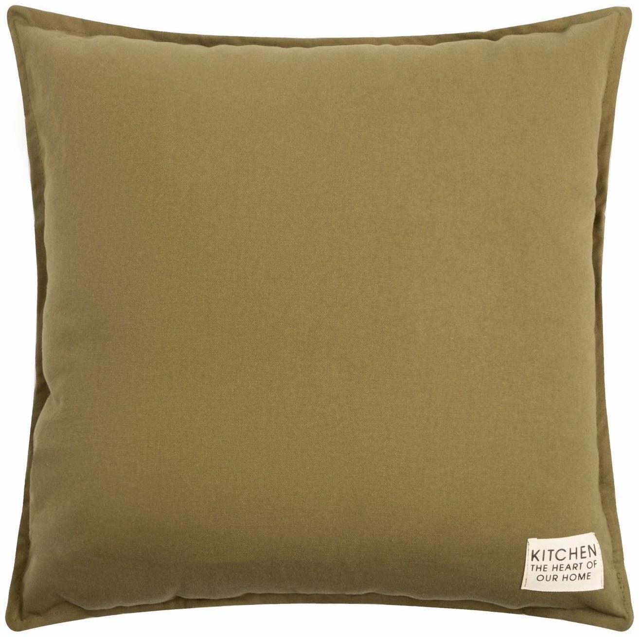 Подушка Этель, 45х45+1 см, зеленый, 100% хлопок