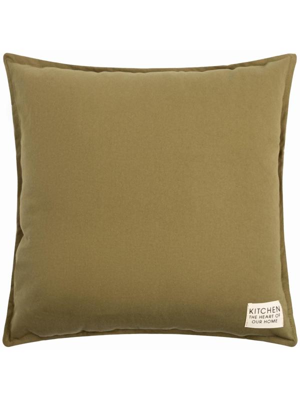 Подушка Этель, 45х45+1 см, зеленый, 100% хлопок