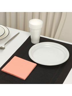 Набор одноразовой посуды Не ЗАБЫЛИ! «Красавчик», тарелки d=20,5 см, стаканы 200 мл, салфетки