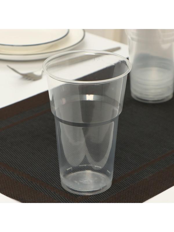 Набор одноразовых стаканов Не ЗАБЫЛИ! «Факел», 500 мл, цвет прозрачный, в наборе 6 шт