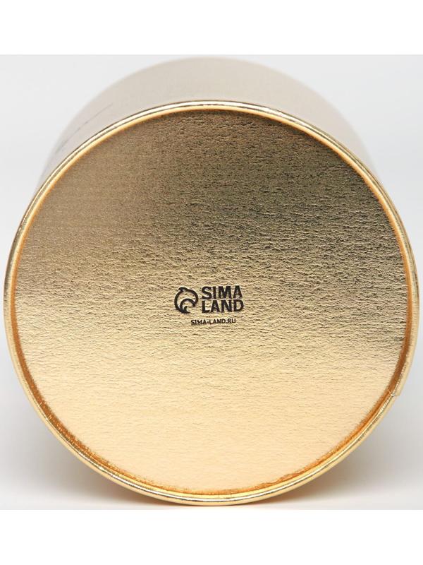 Шляпная коробка «For you», золотая, 15 х 15 см