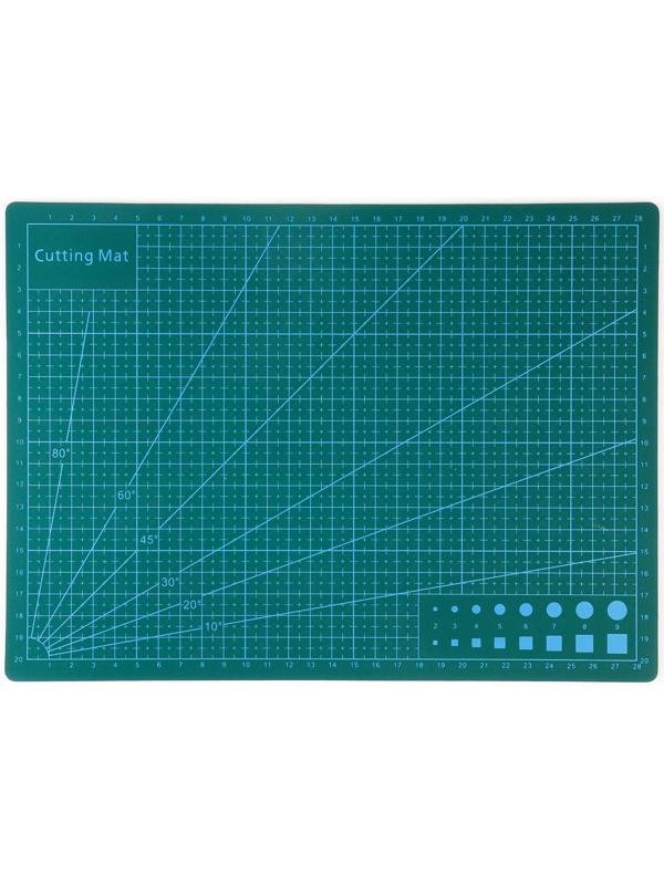 Мат для резки, трёхслойный, 30 × 21 см, А4, цвет зелёный