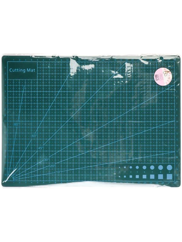 Мат для резки, трёхслойный, 30 × 21 см, А4, цвет зелёный