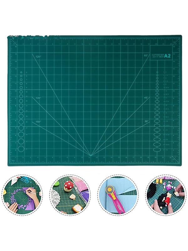 Мат для резки, трёхслойный, 60 × 45 см, А2, цвет зелёный