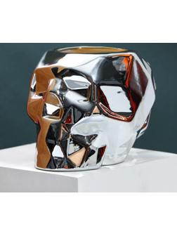 Кружка «Череп» серебро, 500 мл