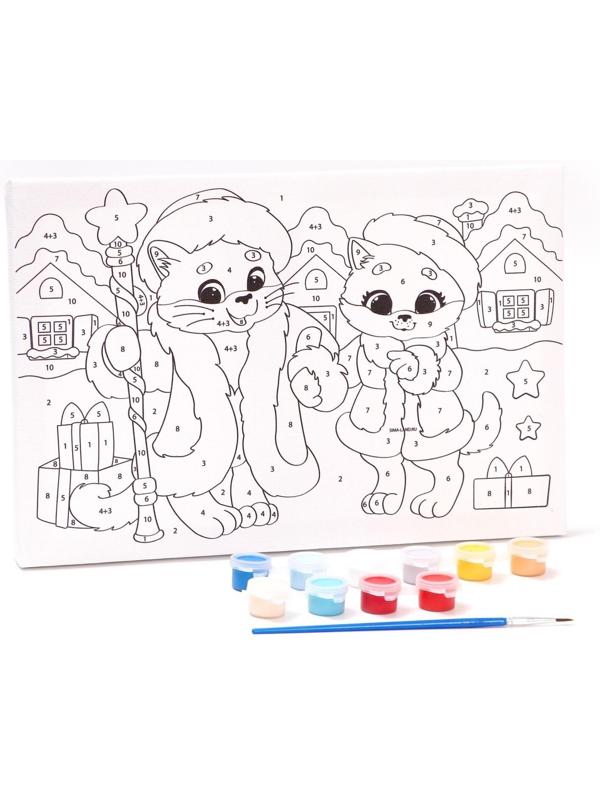 Картина по номерам «Новогоднее поздравление», 20х30 см