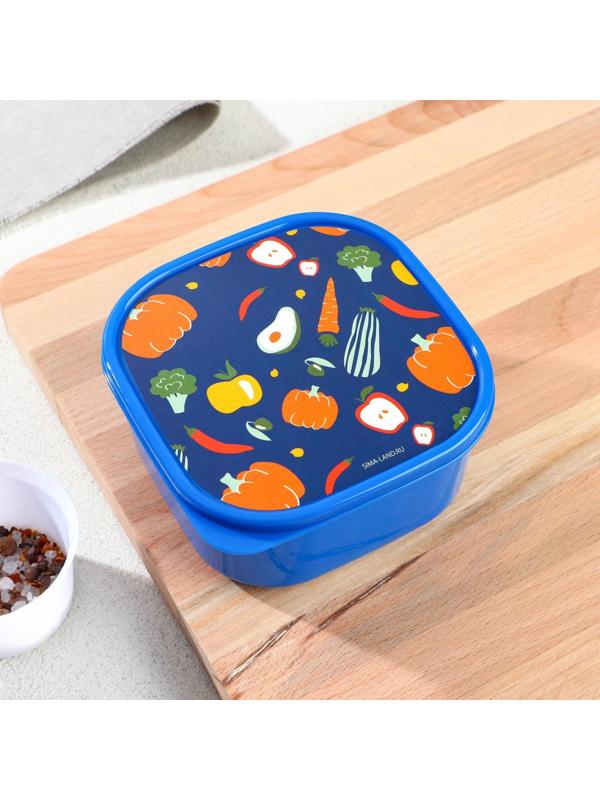 Ланч-бокс«Овощи», квадратный, 700 мл