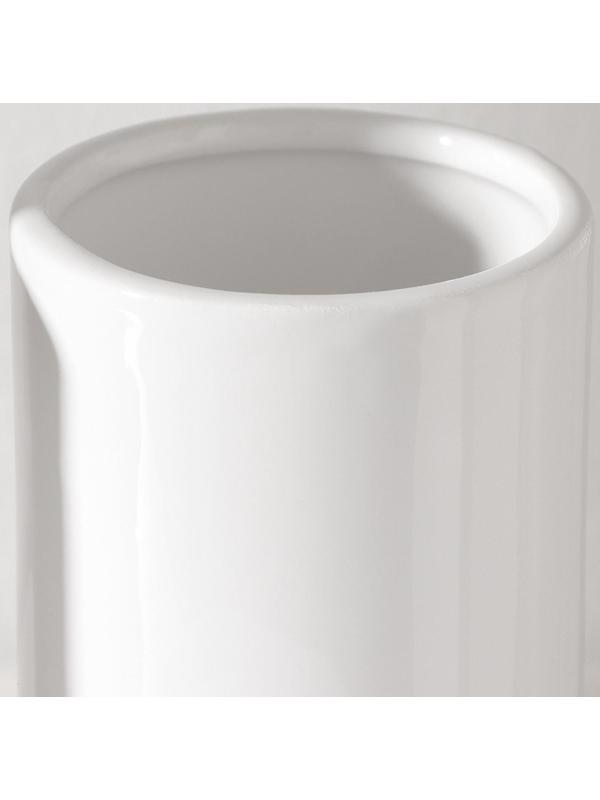 Набор аксессуаров для ванной комнаты SAVANNA «Джуно», 3 предмета (мыльница, дозатор для мыла 280 мл, стакан), цвет белый