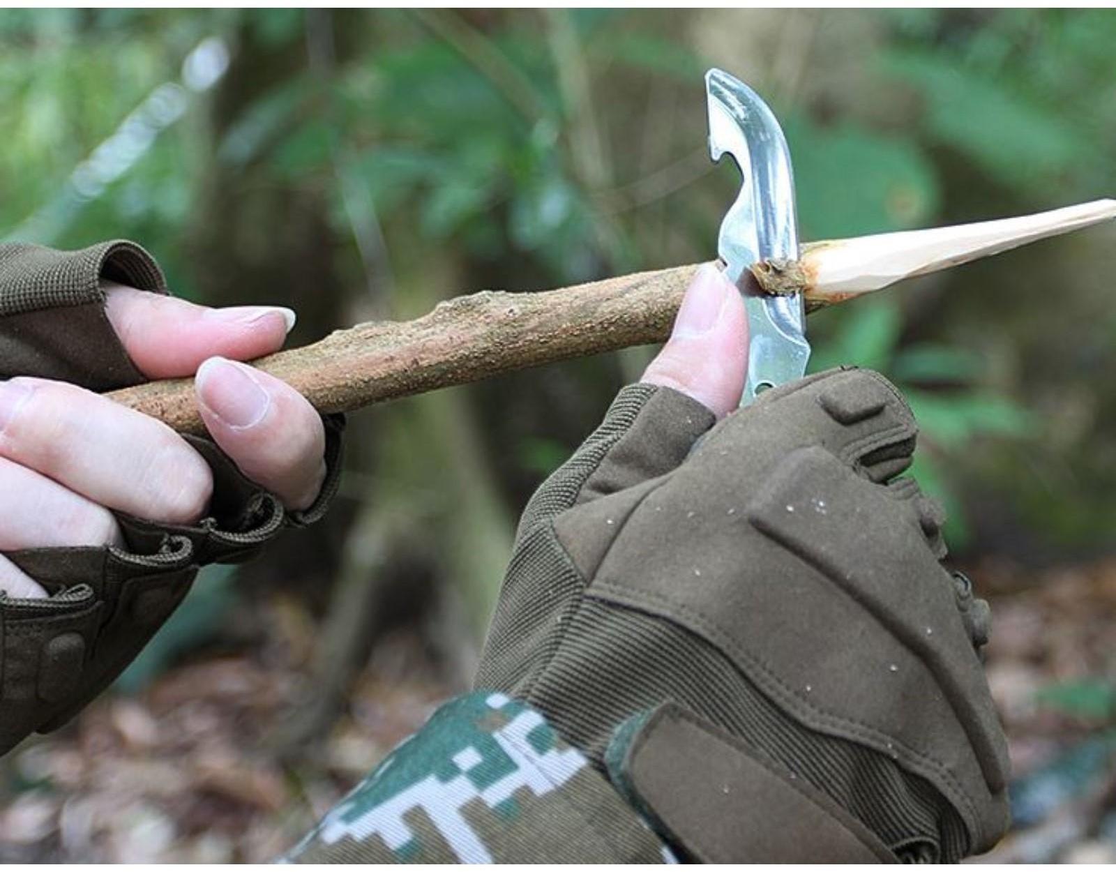 Устройство многофунциональное туристическое, 8в1, микс