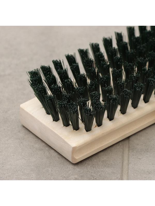 Щётка полотёрная с ремешком, 6-ти рядная, 22×7,5 см