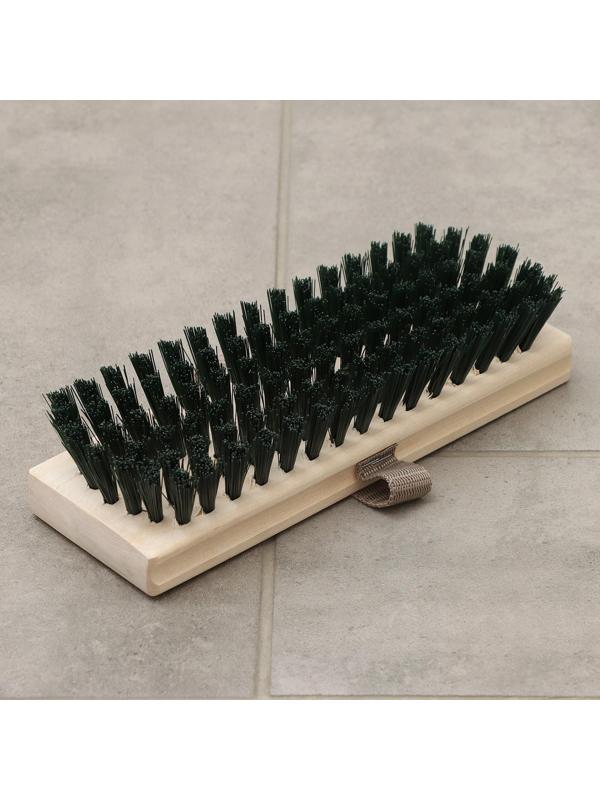 Щётка полотёрная с ремешком, 6-ти рядная, 22×7,5 см